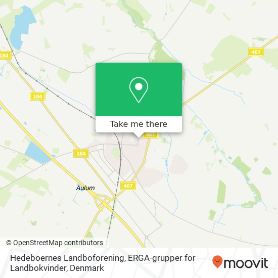Hedeboernes Landboforening, ERGA-grupper for Landbokvinder map