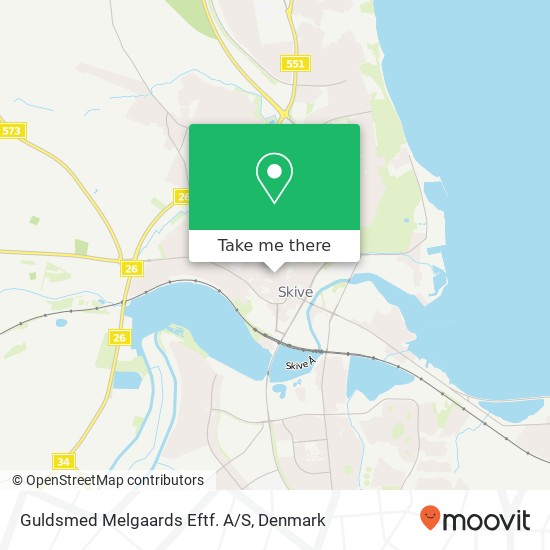 Guldsmed Melgaards Eftf. A/S map