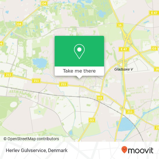 Herlev Gulvservice map