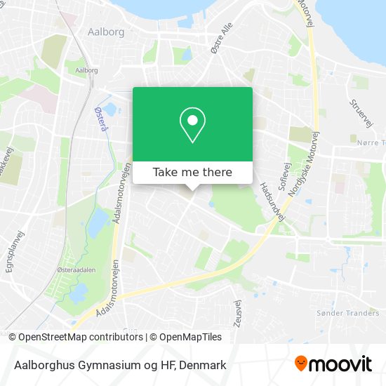 Aalborghus Gymnasium og HF map