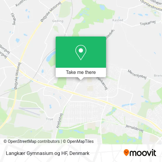 Langkær Gymnasium og HF map