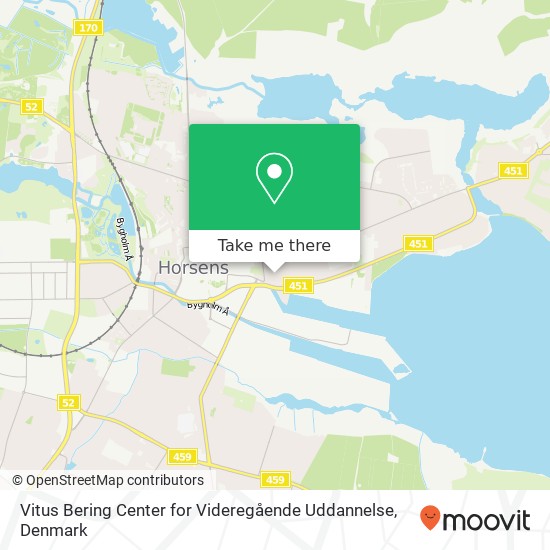 Vitus Bering Center for Videregående Uddannelse map