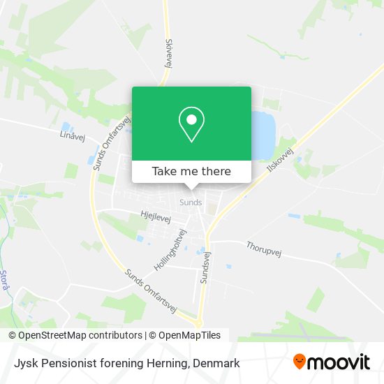 Jysk Pensionist forening Herning map