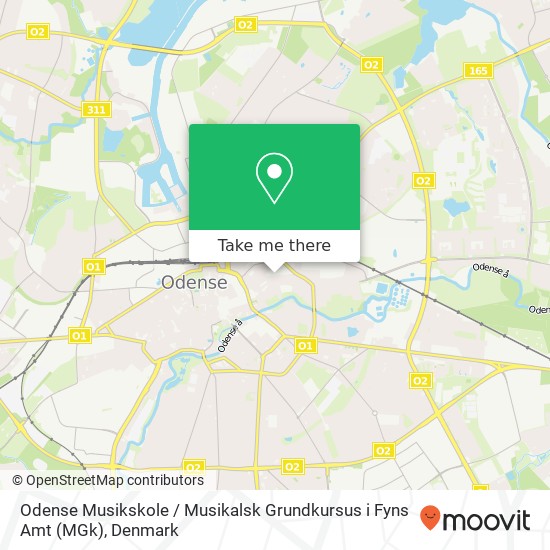 Odense Musikskole / Musikalsk Grundkursus i Fyns Amt (MGk) map