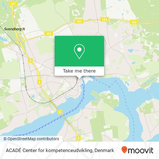 ACADÉ Center for kompetenceudvikling map