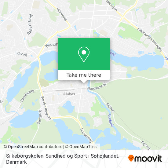 Silkeborgskolen, Sundhed og Sport i Søhøjlandet map