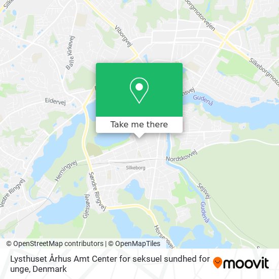 Lysthuset Århus Amt Center for seksuel sundhed for unge map