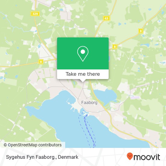 Sygehus Fyn Faaborg. map