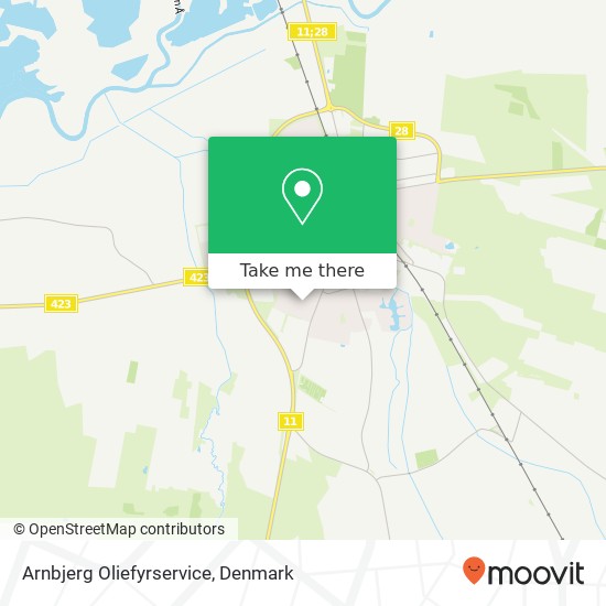 Arnbjerg Oliefyrservice map