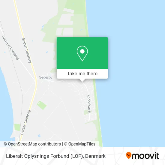 Liberalt Oplysnings Forbund (LOF) map