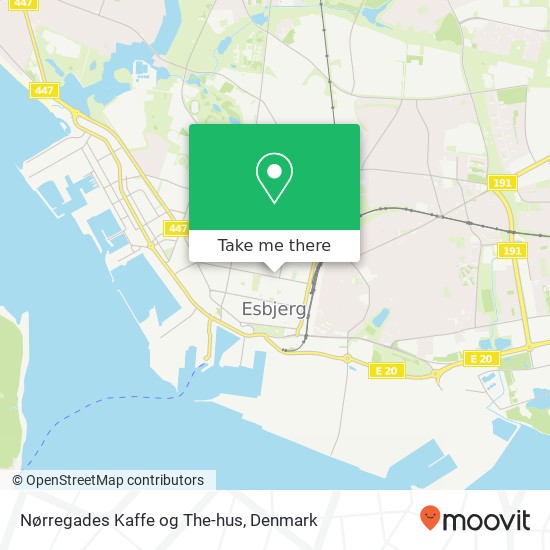 Nørregades Kaffe og The-hus map