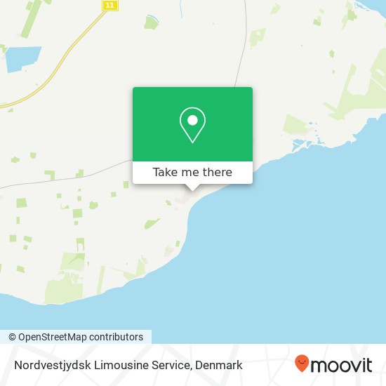 Nordvestjydsk Limousine Service map