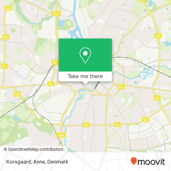 Korsgaard, Anne map