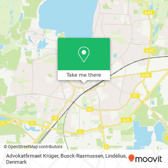 Advokatfirmaet Krüger, Busck-Rasmussen, Lindélius map