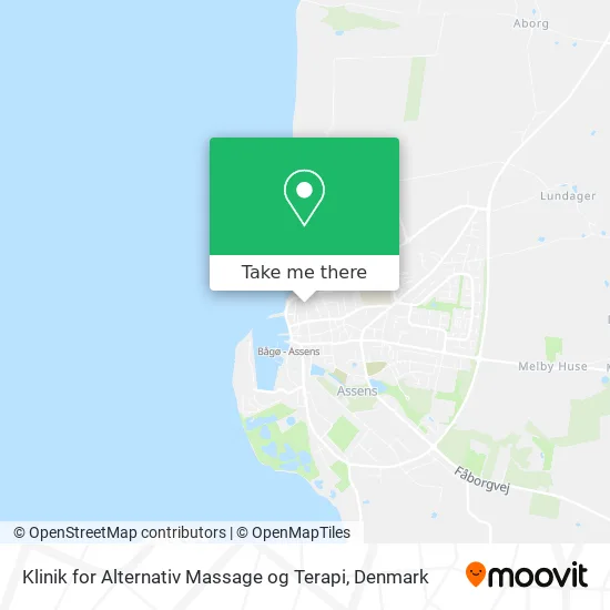 Klinik for Alternativ Massage og Terapi map