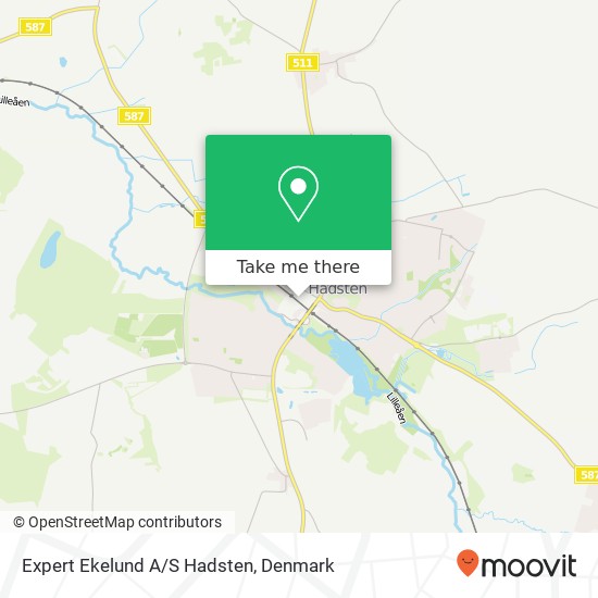 Expert Ekelund A/S Hadsten map