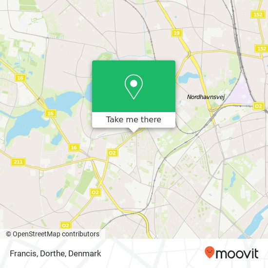 Francis, Dorthe map