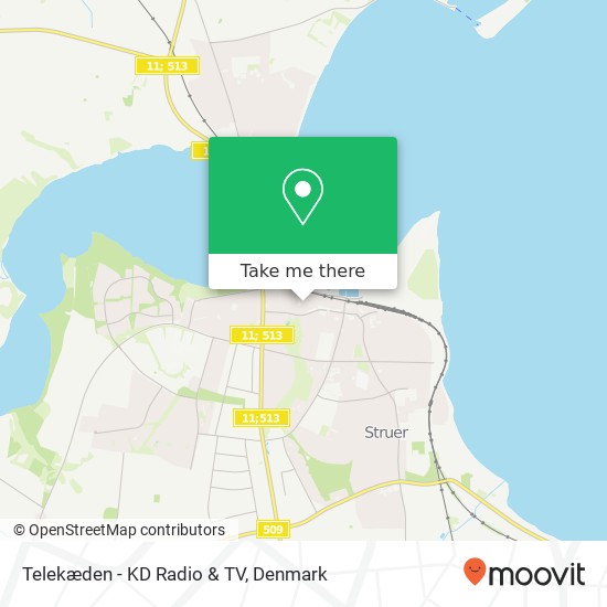 Telekæden - KD Radio & TV map
