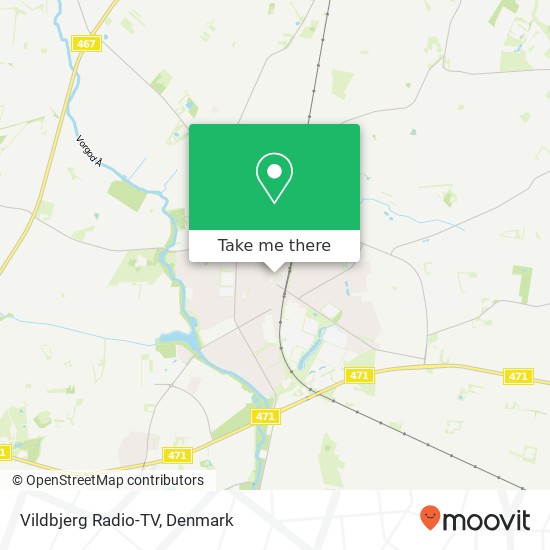 Vildbjerg Radio-TV map