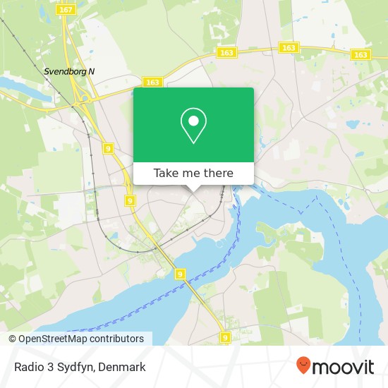 Radio 3 Sydfyn map