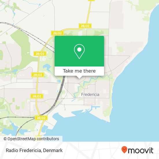 Radio Fredericia map