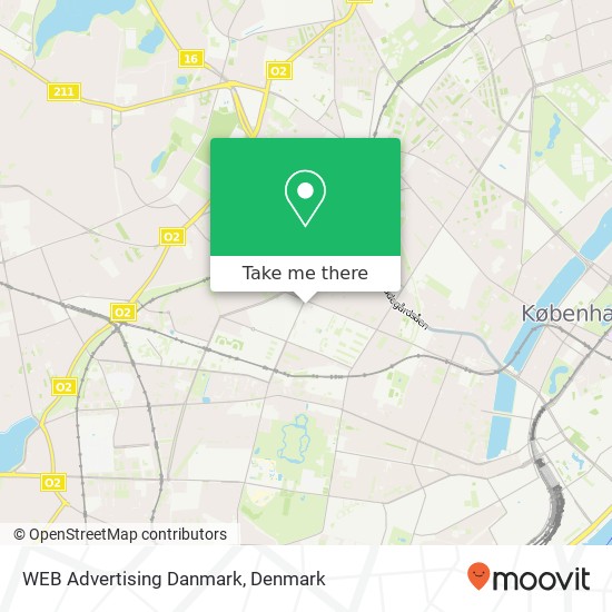 WEB Advertising Danmark map