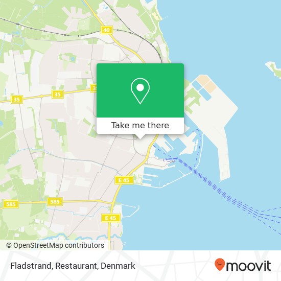 Fladstrand, Restaurant map