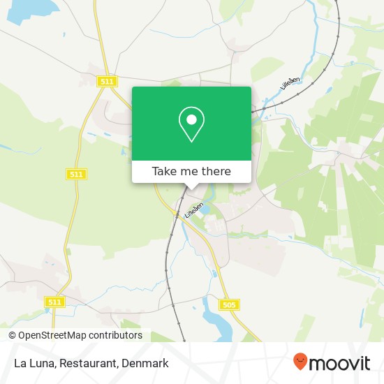 La Luna, Restaurant map