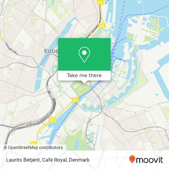 Laurits Betjent, Café Royal map