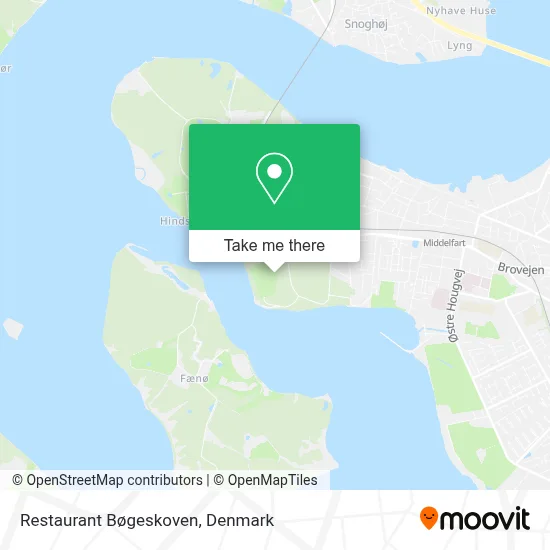 Restaurant Bøgeskoven map