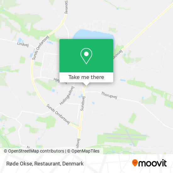 Røde Okse, Restaurant map