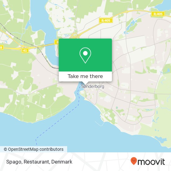 Spago, Restaurant map