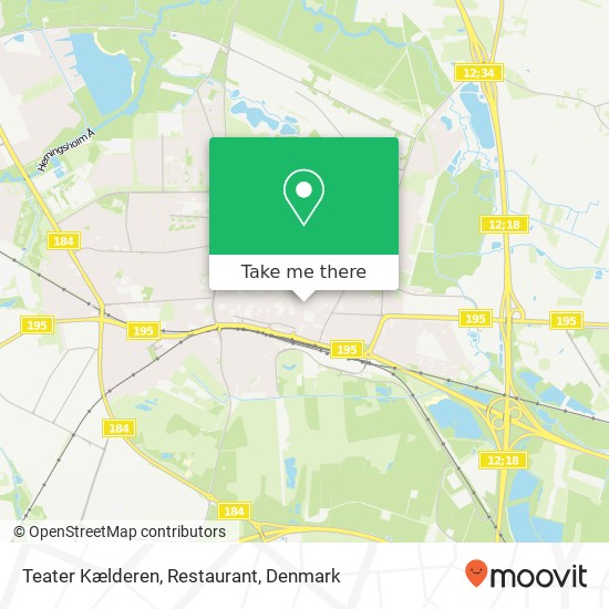 Teater Kælderen, Restaurant map