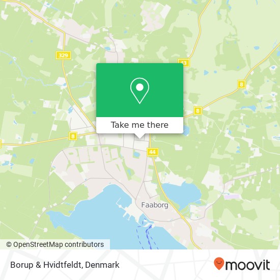 Borup & Hvidtfeldt map