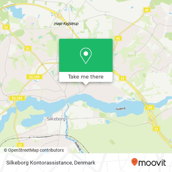 Silkeborg Kontorassistance map