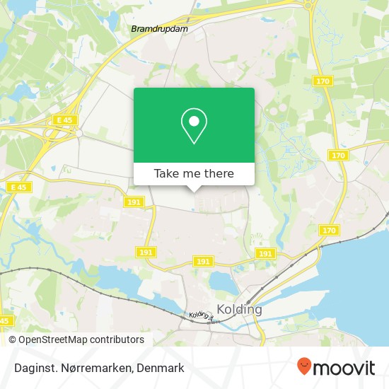 Daginst. Nørremarken map