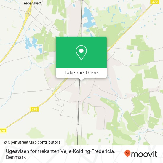 Ugeavisen for trekanten Vejle-Kolding-Fredericia map