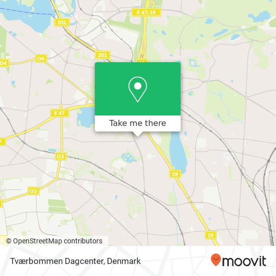 Tværbommen Dagcenter map