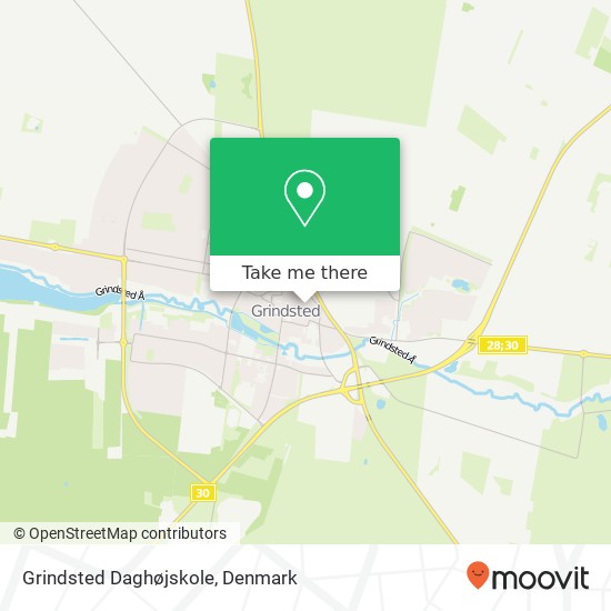 Grindsted Daghøjskole map