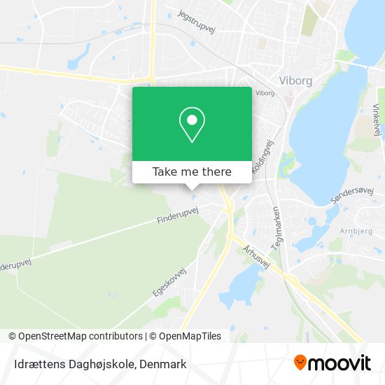 Idrættens Daghøjskole map