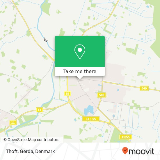 Thoft, Gerda map