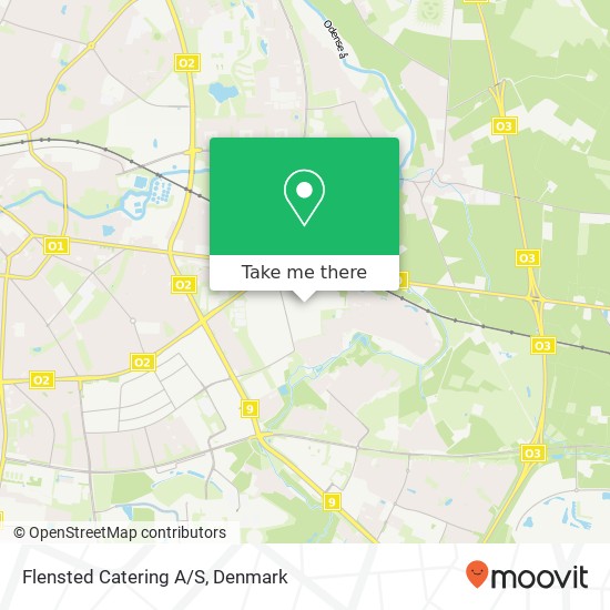 Flensted Catering A/S map