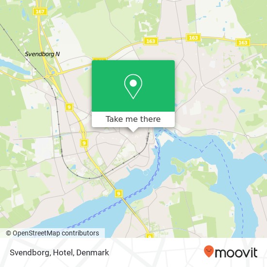 Svendborg, Hotel map