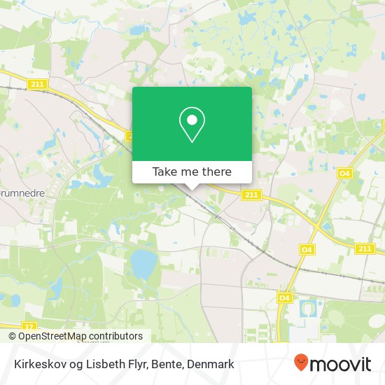 Kirkeskov og Lisbeth Flyr, Bente map