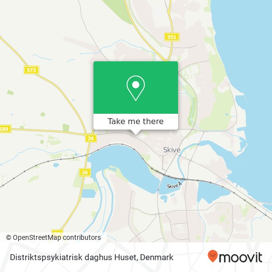 Distriktspsykiatrisk daghus Huset map