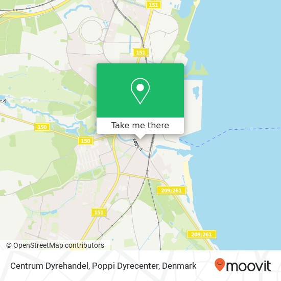 Centrum Dyrehandel, Poppi Dyrecenter map