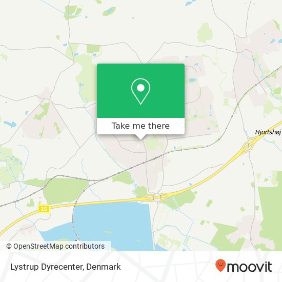Lystrup Dyrecenter map