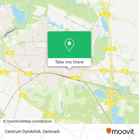 Centrum Dyreklinik map