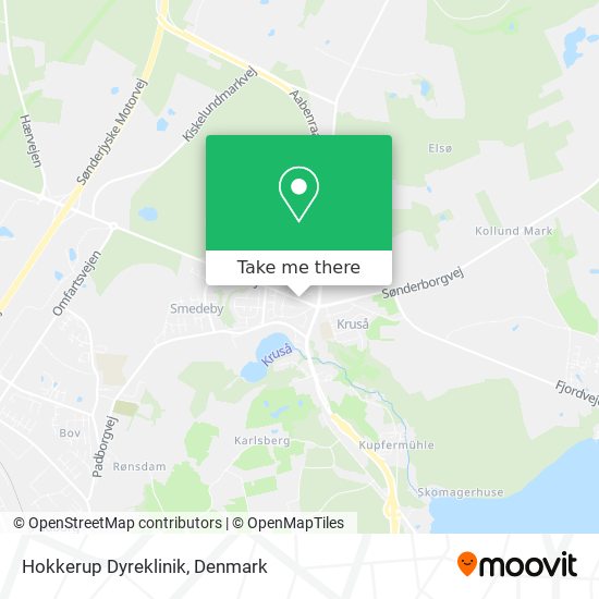 Hokkerup Dyreklinik map