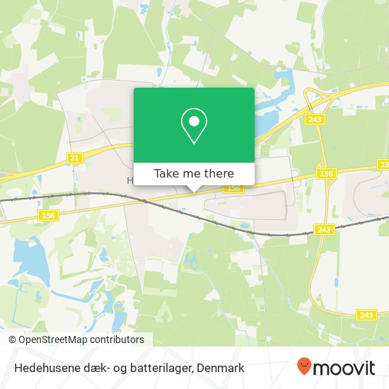 Hedehusene dæk- og batterilager map